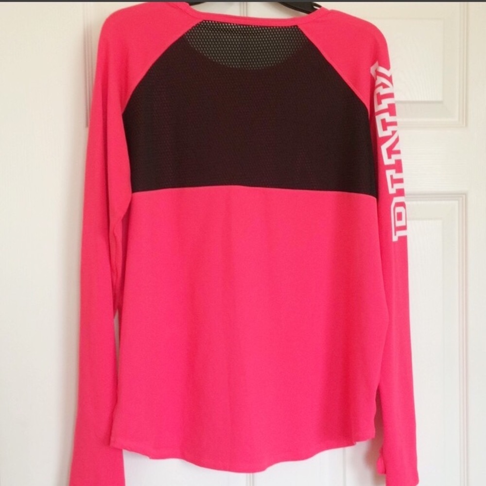 PINK Victoria’s Secret Mesh Back Long Sleeve Tee